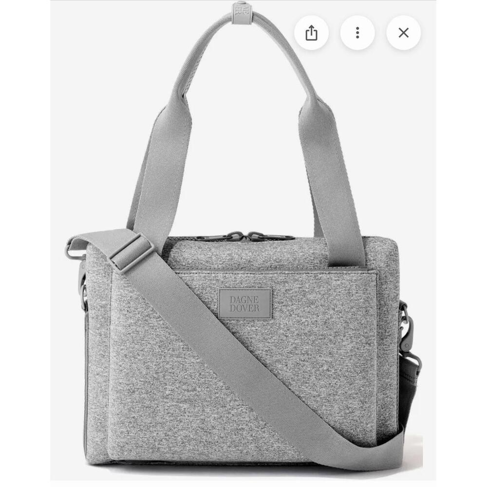 Dagne Dover Medium Ryan Neoprene Laptop Bag - Heather Grey